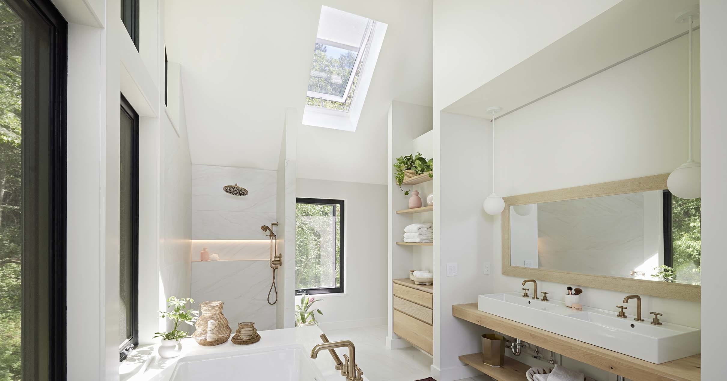 Image showcasing VELUX Skylight Makeover | Bathroom design tips inspired by luxe hotel ...